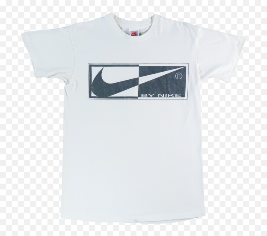 Swoosh By Nike Split Black And White T Shirt Medium Png Check Logo
