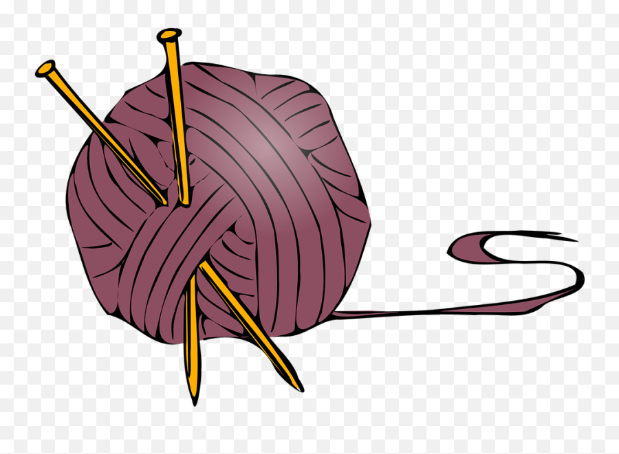 Knitting Ball Wool - Transparent Background Knitting Clip Art Png,Knitting Png