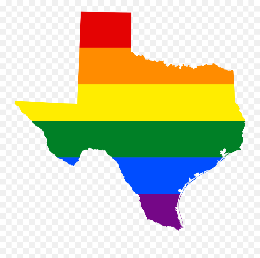 Lgbt Flag Map Of Texas - Republic Of Texas Alternate History Png,Texas Flag Png