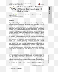 Pdf Models And Metadata The Ethics Of Sharing - Document png
