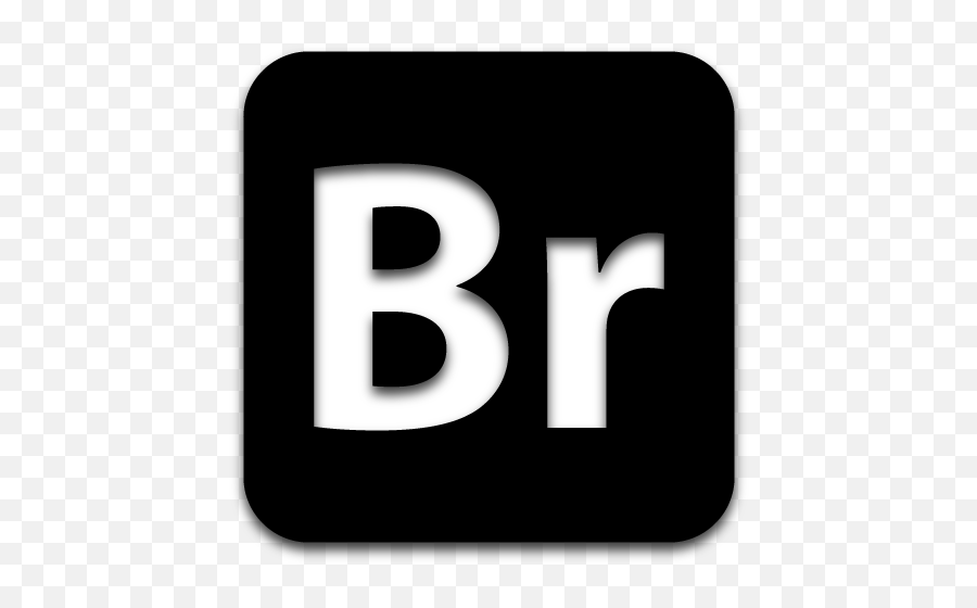 Adobe Bridge Black - Download Free Icon Black And White On Solid Png,Adobe Free Icon Png