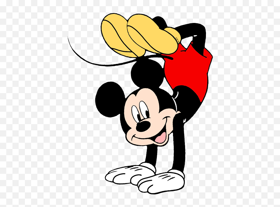 Download Mickey Mouse Peeking Png Svg - Mickey Mouse Doing A Handstand,Peeking Png