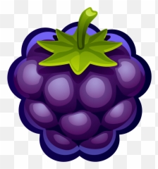 Grapes - Blueberry Clipart Png,Fruit Clipart Png