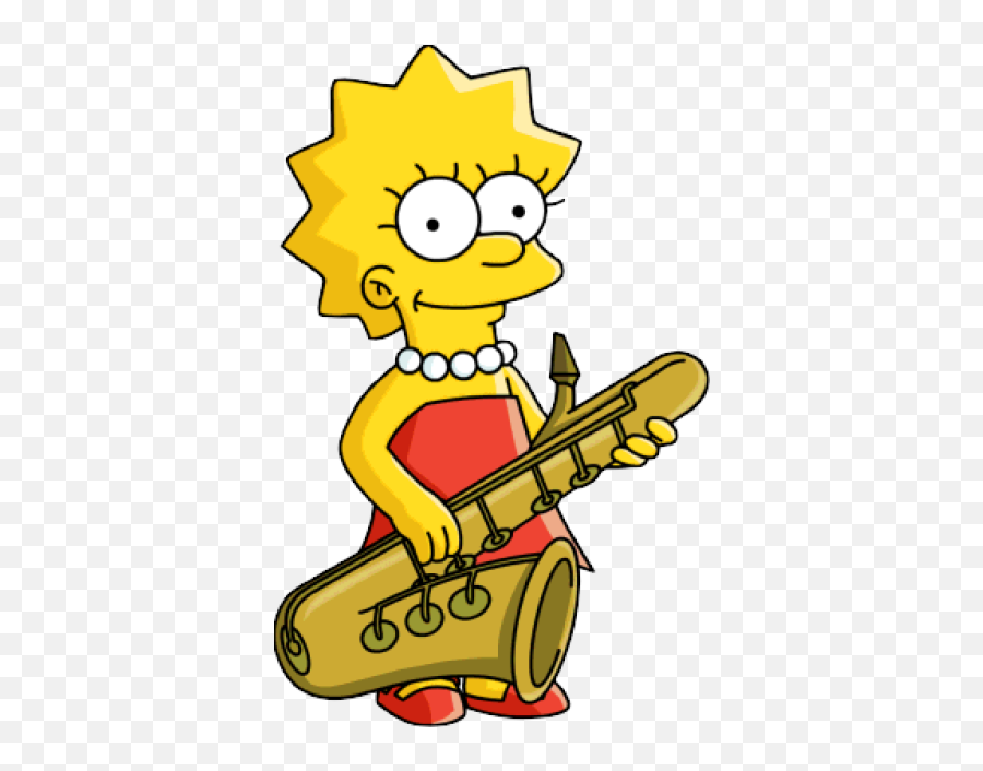 Simpsons - Lisa Simpson Playing Saxophone Png,Lisa Simpson Png