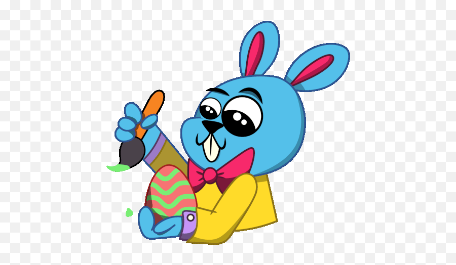 Happy Easter Bunny Sticker - Happy Easter Easter Easter Bunny Egg Gifs Transparent Png,Easter Buddy Icon