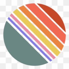 Retro Sunset Circle Shape Diagonal Transparent Png U0026 Svg Vector - Dot