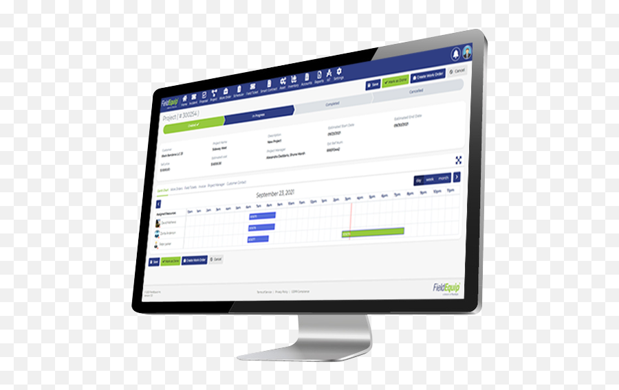 Project Based Field Service Management Software - Technology Applications Png,Portal Desktop Icon