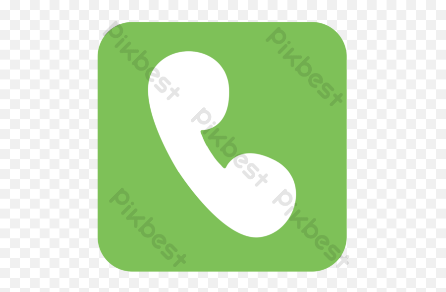 Green Rounded Square Phone Icon Free Png Transparent Psd - Icone Quadrado Telefone Png,Phone Icon Free