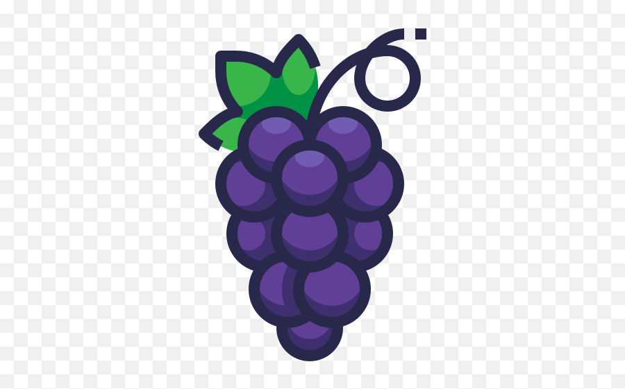 Food Fruit Grape Free Icon - Iconiconscom Desenho De Um Uva Png,Fresh Produce Icon