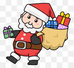 Cute Santa And Reindeer Clipart - Santa Cute Clipart Png,Reindeer Clipart Png