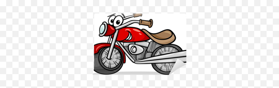 Wall Mural Bike Or Chopper Cartoon Illustration - Pixershk Cartoon Images Of Bike Png,Mobymax Icon