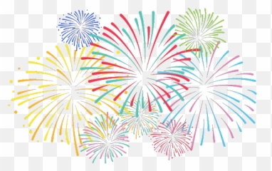Download Free Fireworks Vector Colorful Burst Hd - Transparent Background Clipart png
