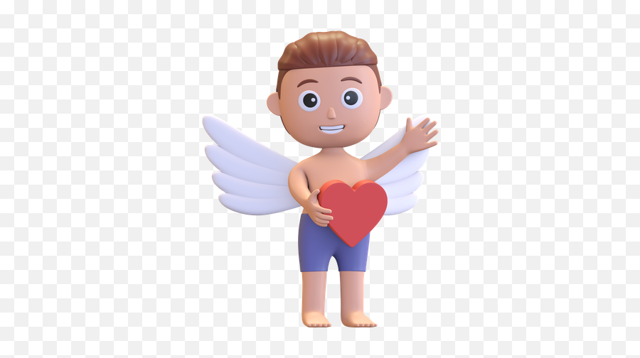 Premium Cupid Holding Love Mail 3d Illustration Download In - Cupid Png,Cherubim Icon