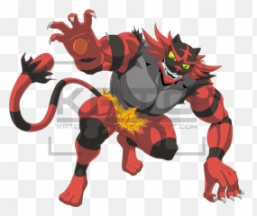 727 Incineroar By Kato Regama - Daolr1l Incineroar Bara Cat Incineroar Png,Incineroar Png