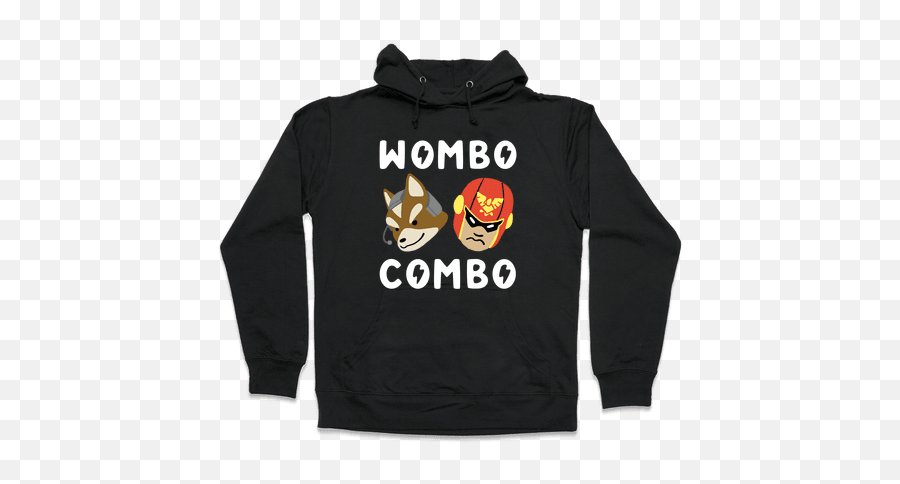 Wombo Combo - Fox And Captain Falcon Hooded Sweatshirts Pizza Rolls Hoodie Png,Captain Falcon Png