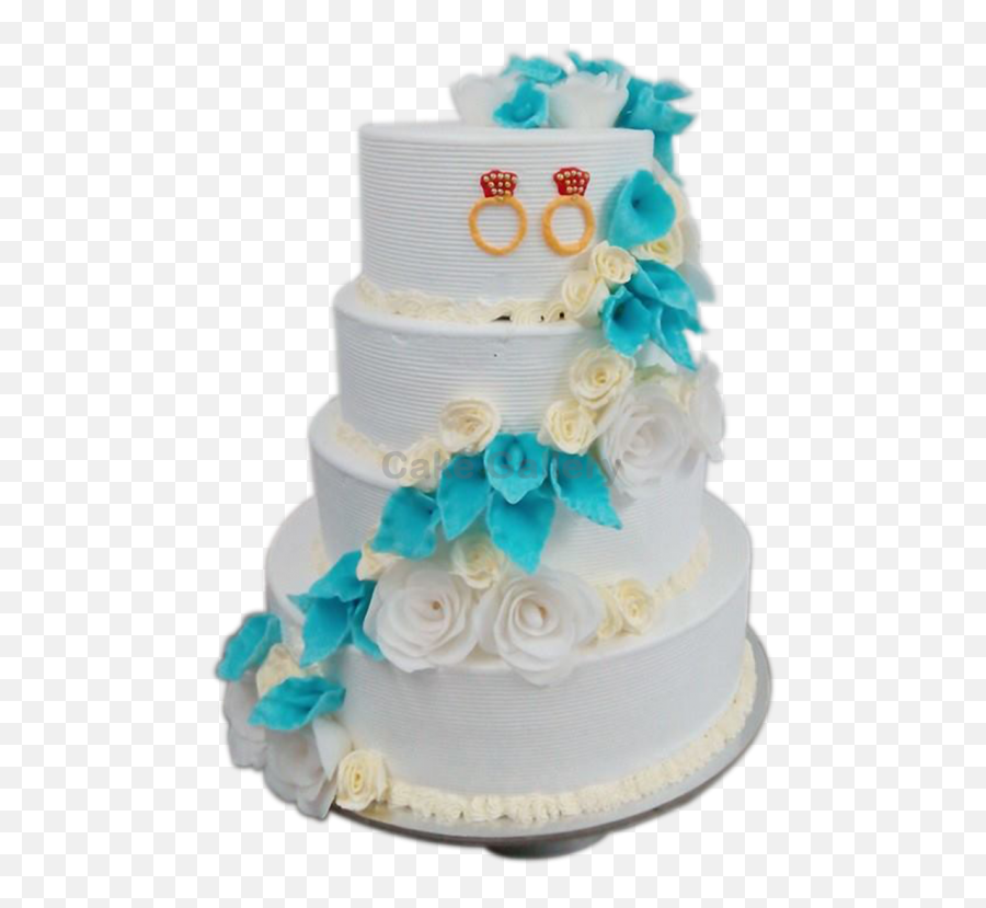 Wedding Cake Png Picture - Cake Wedding Blue Png,Wedding Cake Png