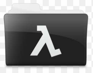 Folder Half - Life Icon Black Icons SoftIconscom Sign png
