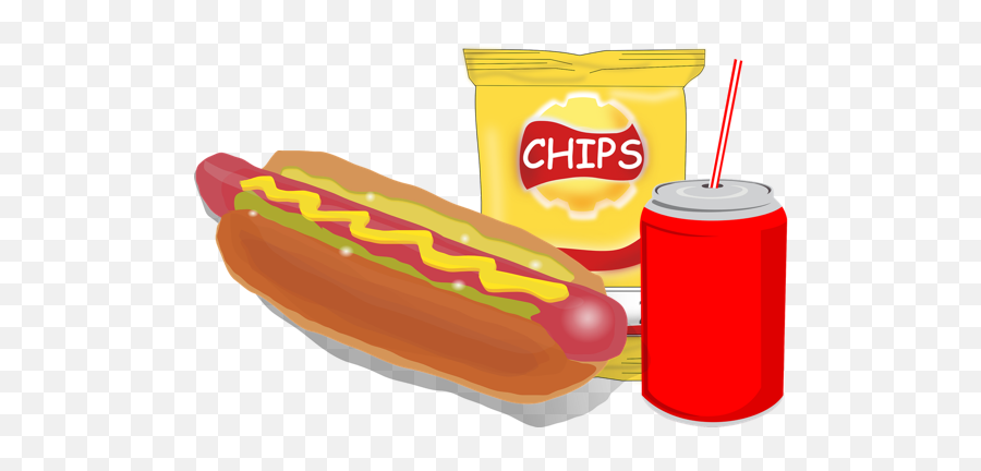 Hot Dog Chips And A Drink - Jokes Of Hot Dogs Png,Hotdog Transparent