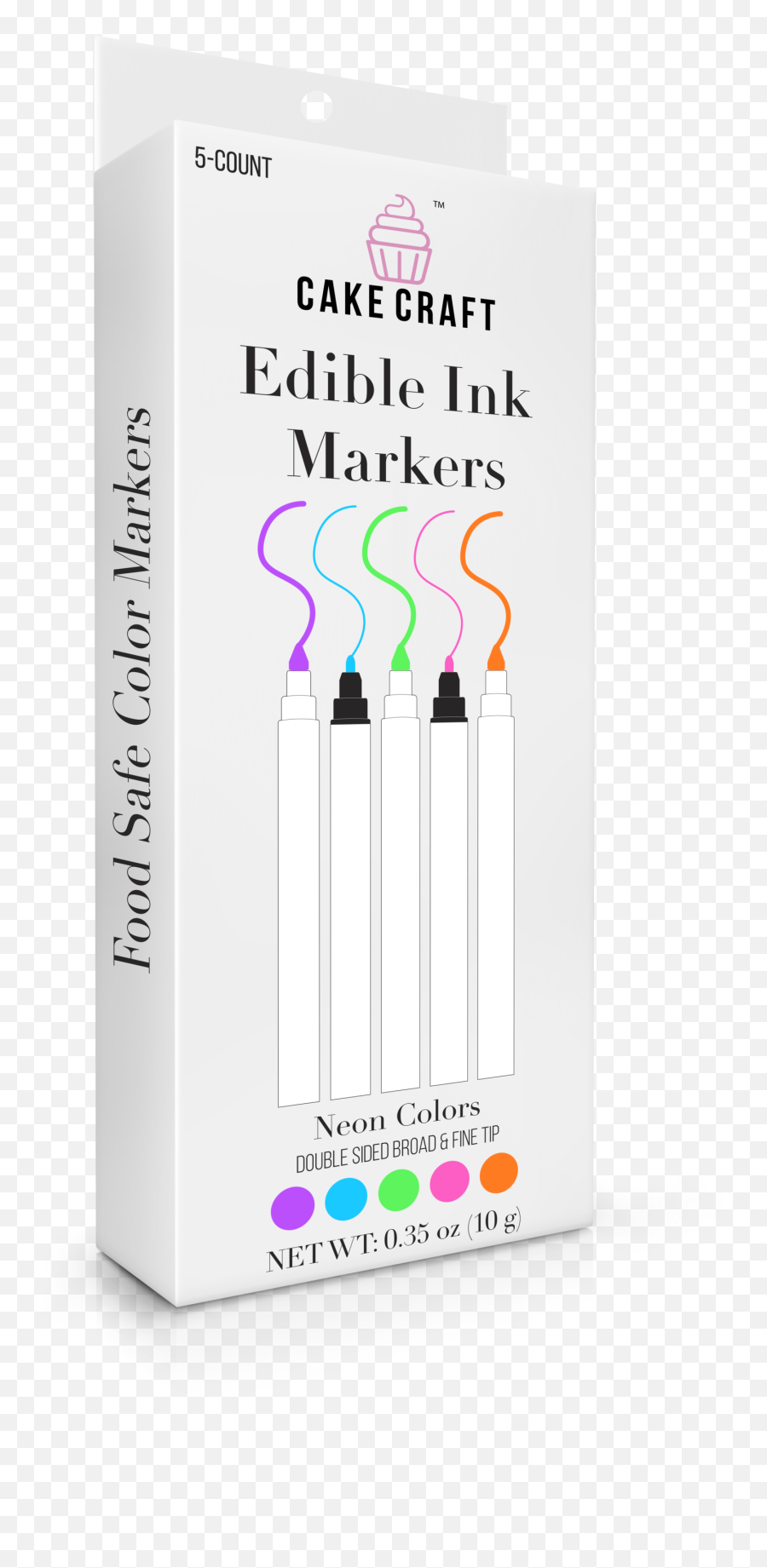 Edible Ink Markers 5 - Pack Neon U2014 Cake Craft Png,Neon Png