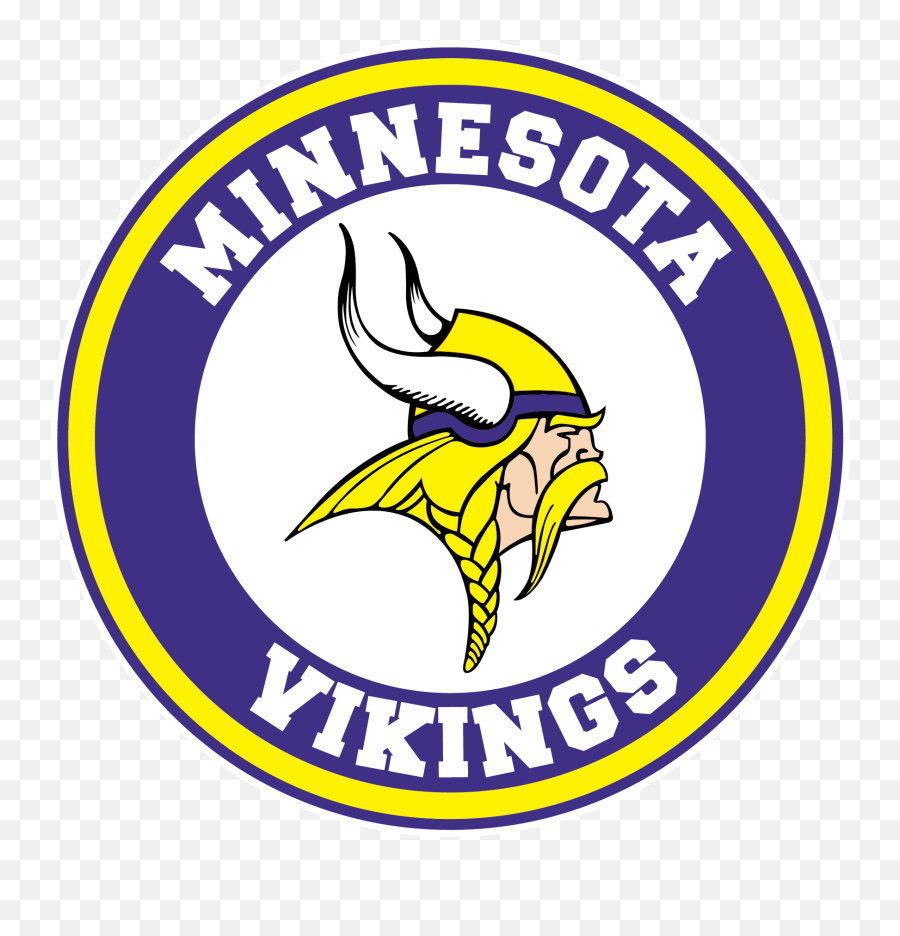 Minnesota Vikings Circle Logo Vinyl - Emblem Png,Vikings Logo Png