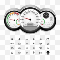 Car Control Panel Icon - Car Speedometer Icon Png,Speedometer Png