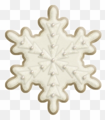 Clipart Snowflake Cookie - Christmas Snowflake Cookies Transparent Background png