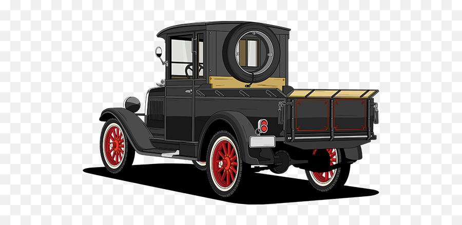 Library Of 30s Ford V8 Vector Black And - First Chevy Truck Png,Ford Truck Png