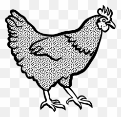 Animal Chicken Farm Hen Png Image - Hen Clipart Black And Clipart Black And White Chicken,Hen Png