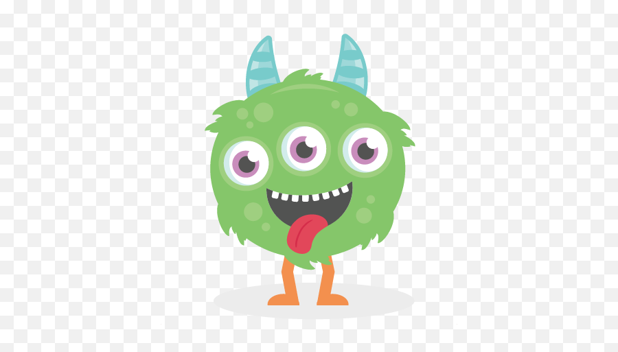 New Cute Monster Clipart Three Eyed Svg Cutting - Clipart Cute Halloween Monster Png,Monster Png