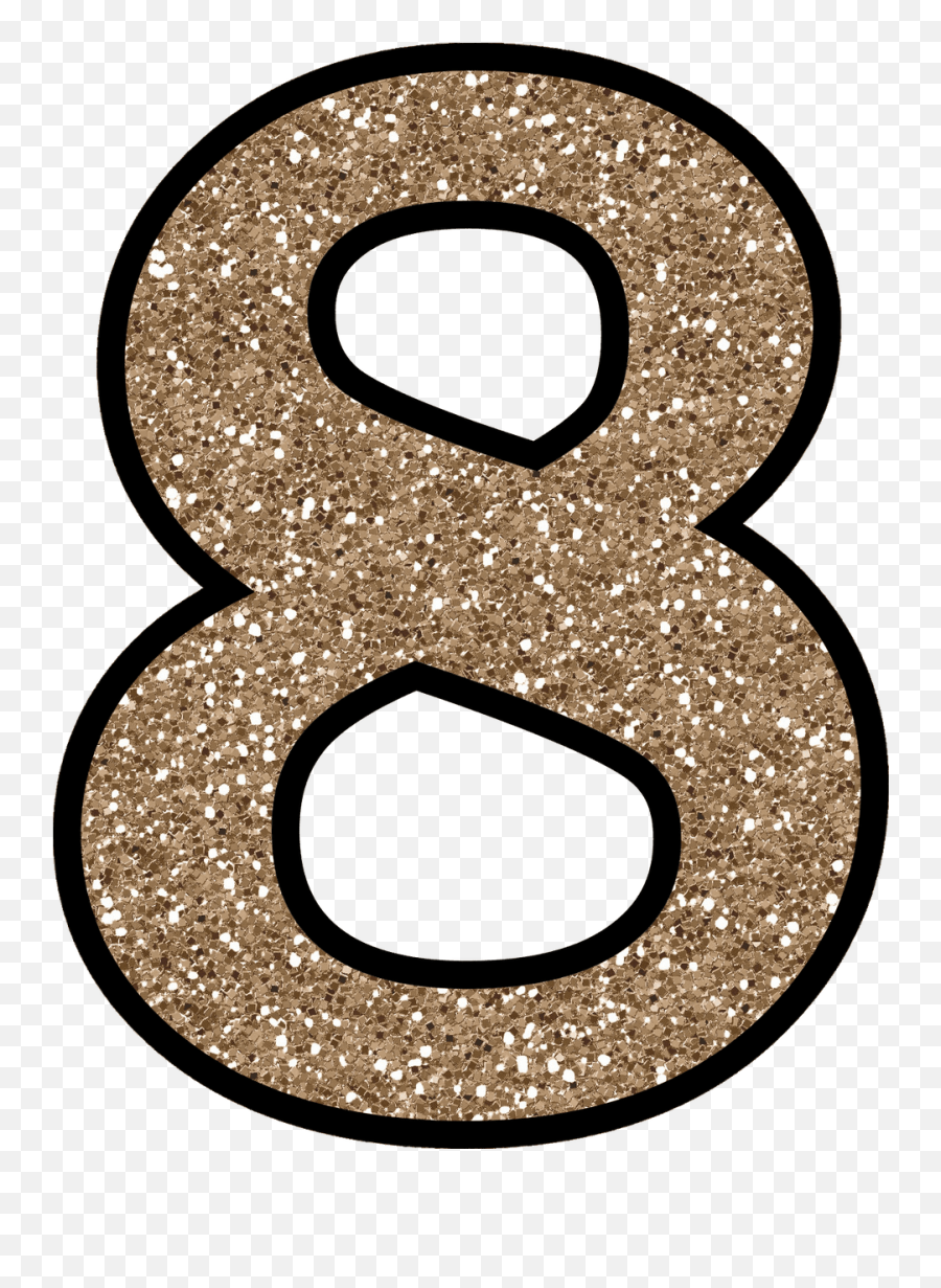 Number 8 Png Download Image - Glitter Printable Number 8,8 Png