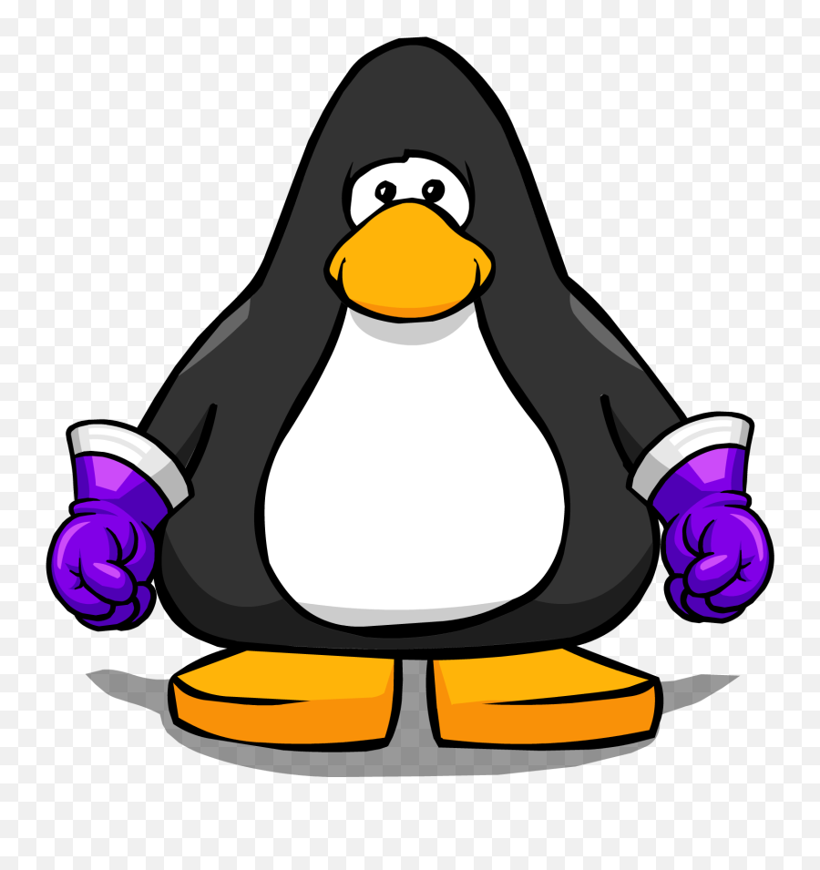 Glove Clipart Club Penguin - Penguin From Club Penguin Penguin From Club Penguin Png,Penguin Transparent