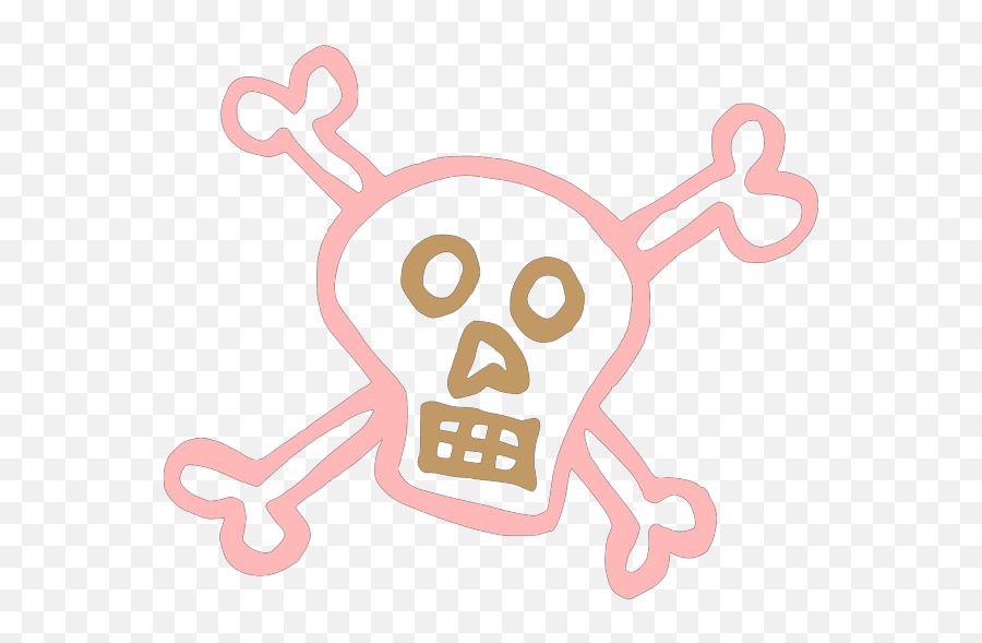 Skull And Crossbones Png Svg Clip Art - Cute Skull And Crossbones Clipart,Crossbones Png