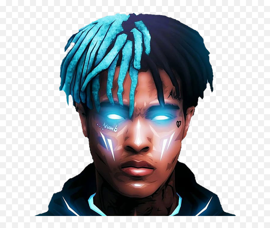 Xxxtentacion Download Png Image - Xxxtentacion With Blue Eyes,Xxxtentacion Hair Png