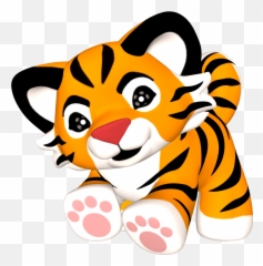 Free Tiger Paws Clip Art - Cute Baby Tiger Clipart Png,Tiger Paw Png