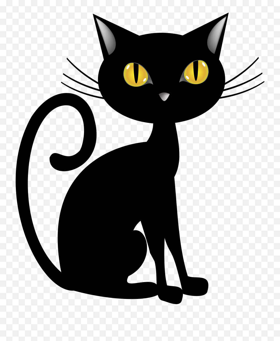 Black Cat Art Png Free Clipart Transparent