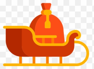 Santa Sleigh Icon Png