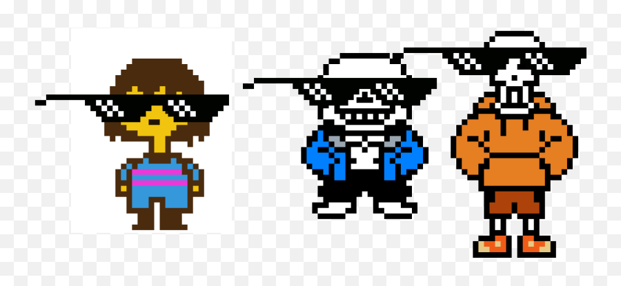 Download Pixilart Glasses Savage Undertale Anonymous Png - Swap Papyrus And Classic Sans,Funny Glasses Png