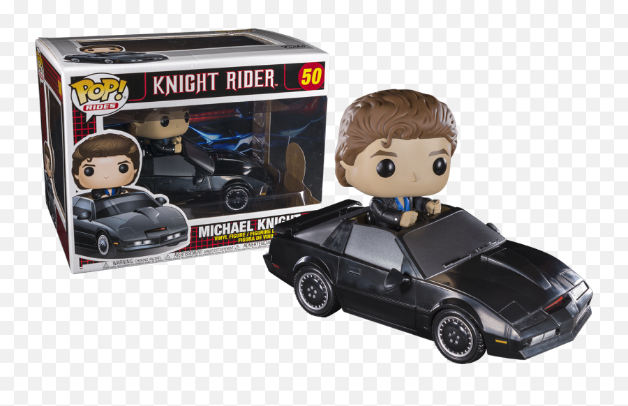Download Knight Rider Michael - Knight Rider Michael Knight With Kitt Pop Ride Funko Png,Knight Rider Logo