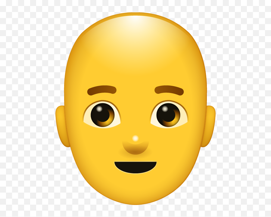 Bald Man Emoji Free Download All Emojis Island - Man Emoji Png,Thinking Emoji Transparent Background