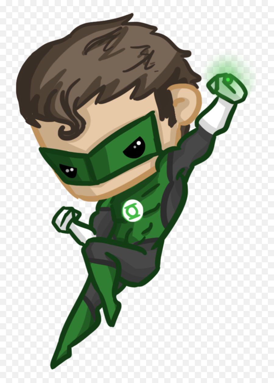 Lego Clipart Green Lantern - Green Lantern Cartoon Cute Png,Green Lantern Transparent