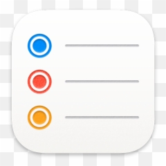App Icon - Icons and Images macOS Human Interface Reminders Aesthetic White png