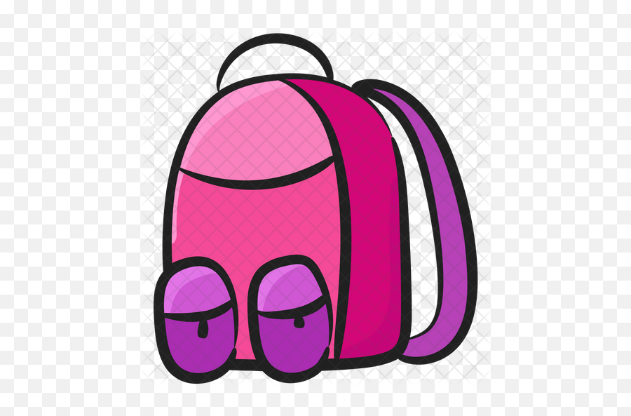 Backpack Icon Of Colored Outline Style - For Teen Png,Backpack Icon Png