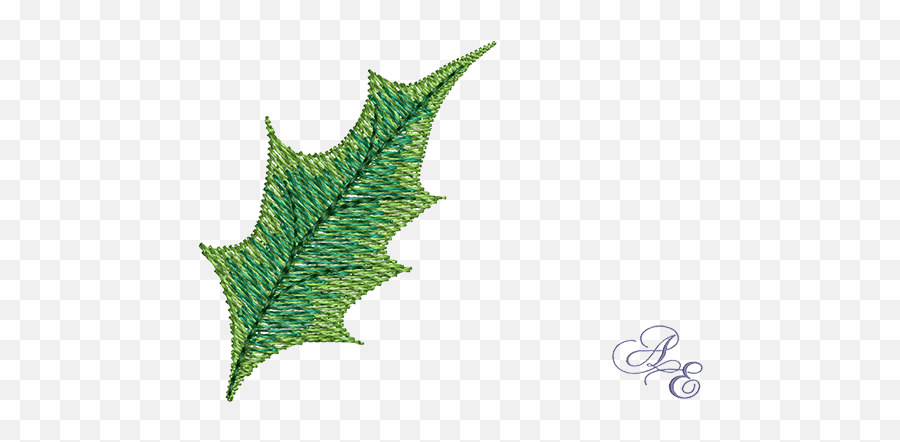 Art Of Embroidery - Maidenhair Fern Png,Holly Leaves Png