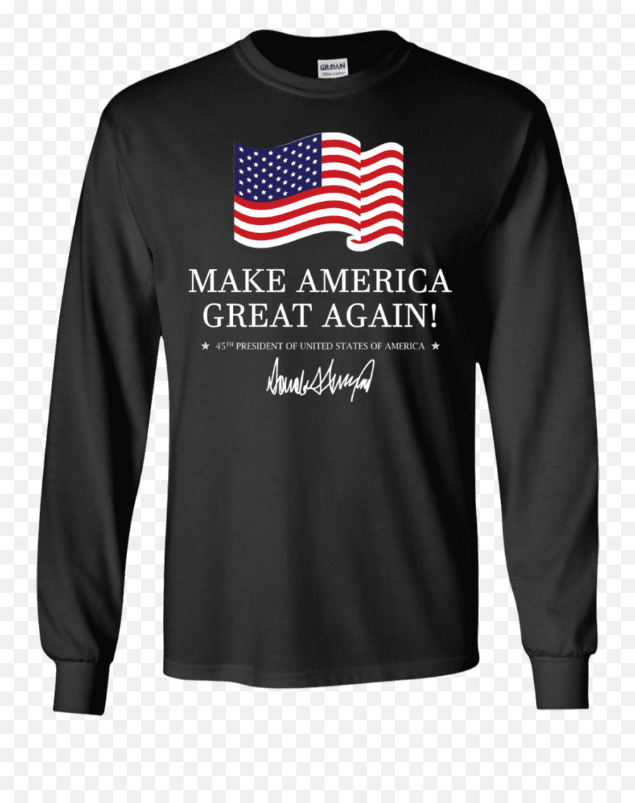 Make America Great Again Trump Long Sleeve T - Shirt U2013 Patriot Naruto Anti Village Symbols Png,Make America Great Again Transparent