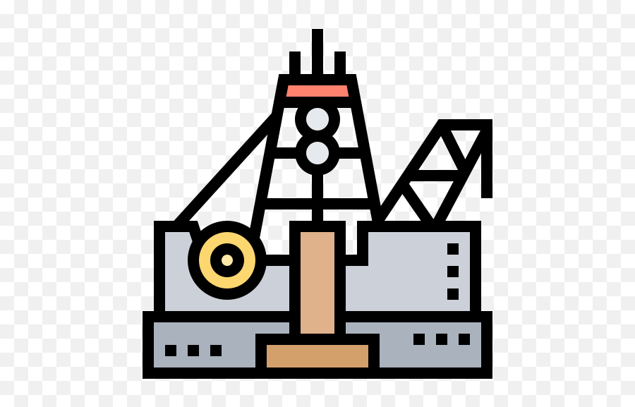 Oil Rig - Vertical Png,Drilling Rig Icon