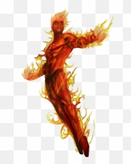 Png Transparent Human Torch - Comic Fantastic Four Human Torch,Torch Png