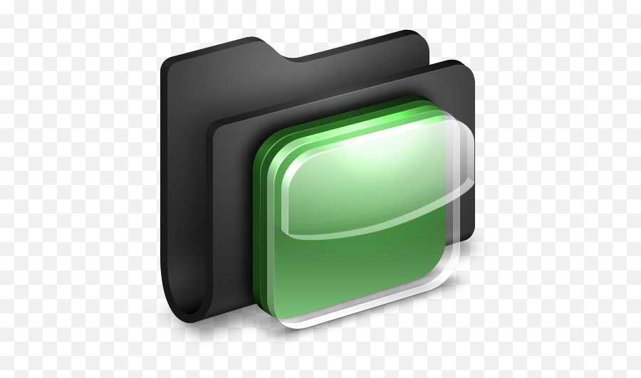 Ios Icons Black Folder Icon - Mac 3d Folder Icon Png,Windows 7 Change Folder Icon