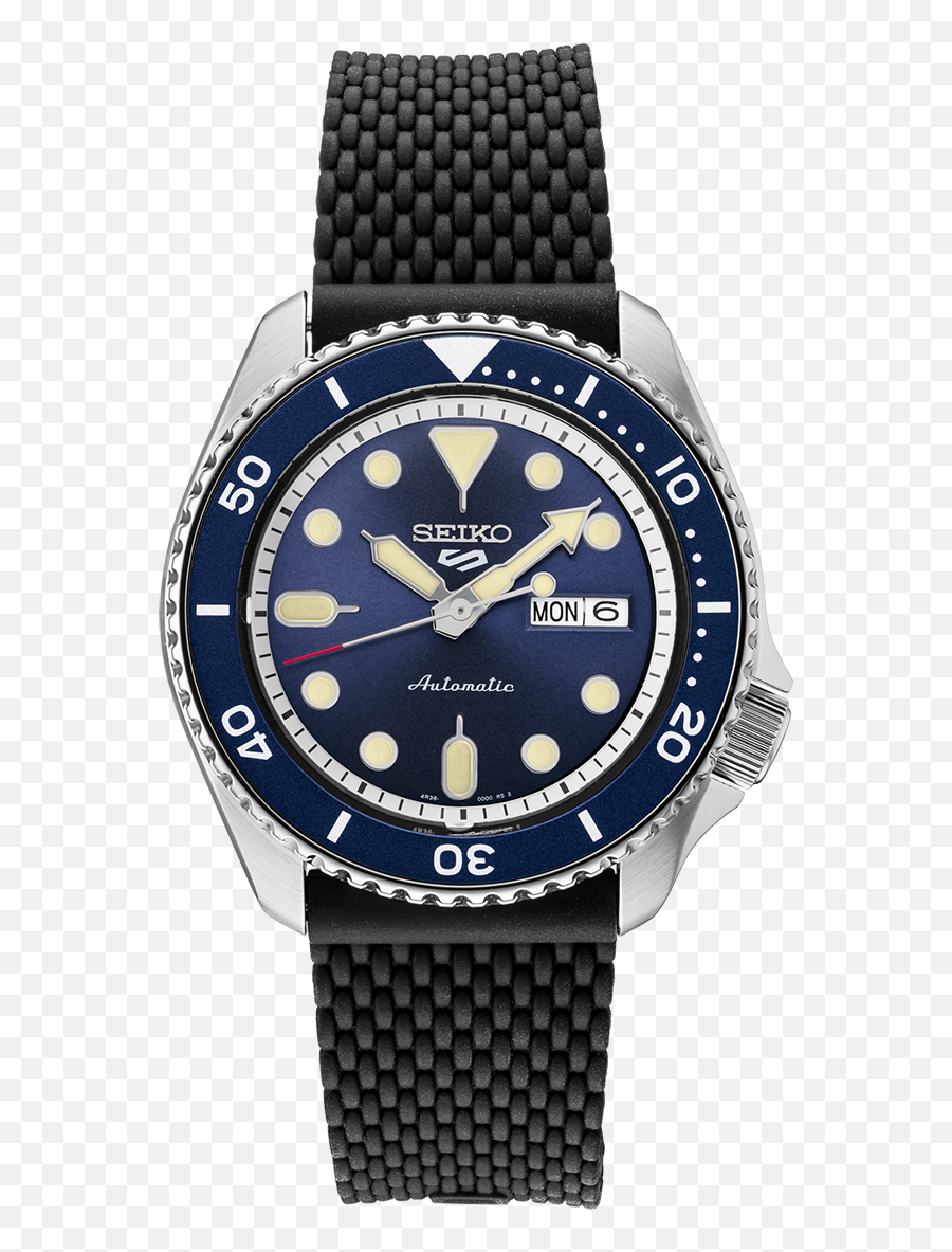 Seiko 5 Sports Srpd93 Blue Dial Black Png Lucien Piccard Sea Icon
