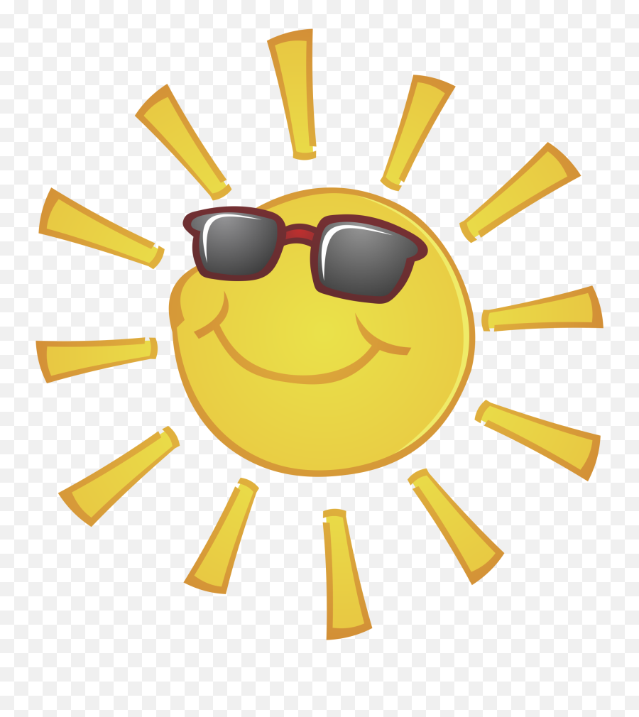Sunglasses Sun With Free Download Png - Clip Art Sun With Glasses,Sun Clipart Png