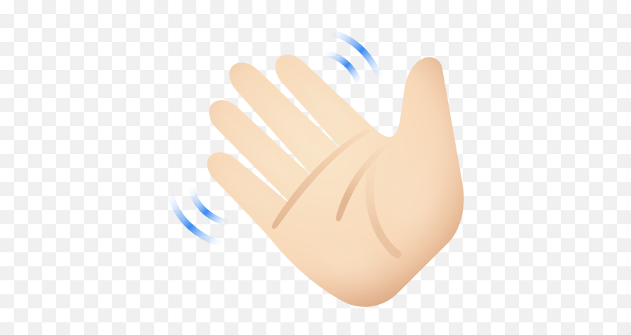Waving Hand Light Skin Tone Icon In - Sign Language Png,Hand Waving Icon